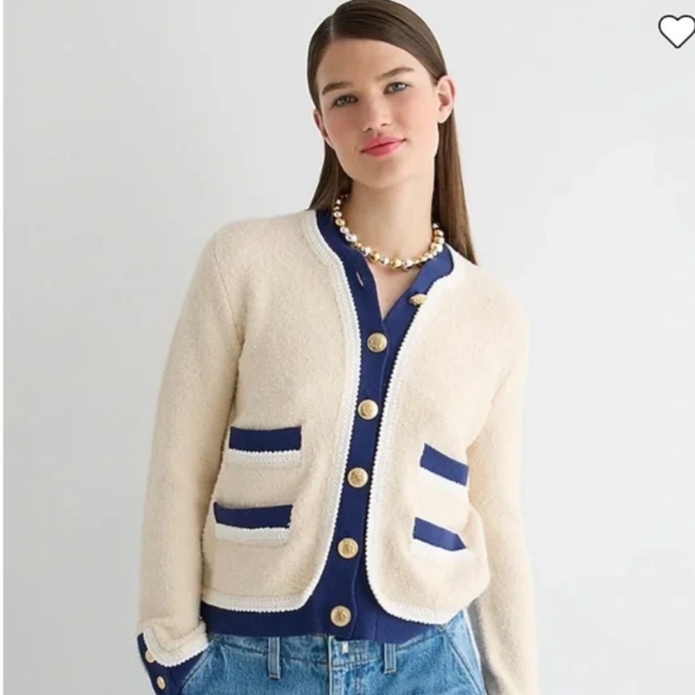 J. CREW Textured bouclé lady jacket L